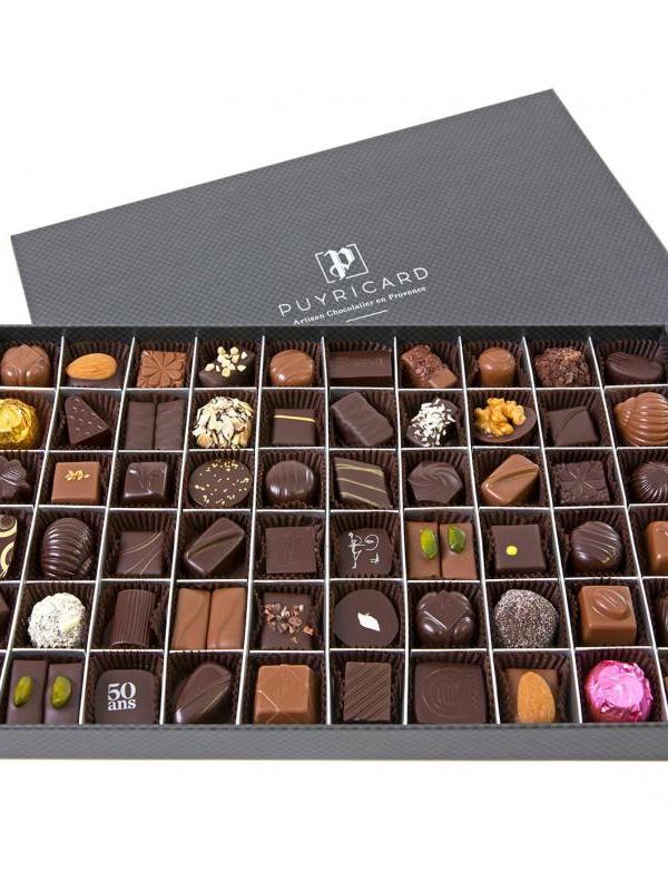 Boite rectangulaire 750g chocolats